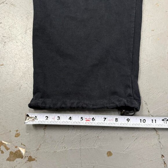 Vintage Nike Y2K Baggy Black Essential Sweat Pants Adjustable Leg Opening 10” La - Picture 8 of 8